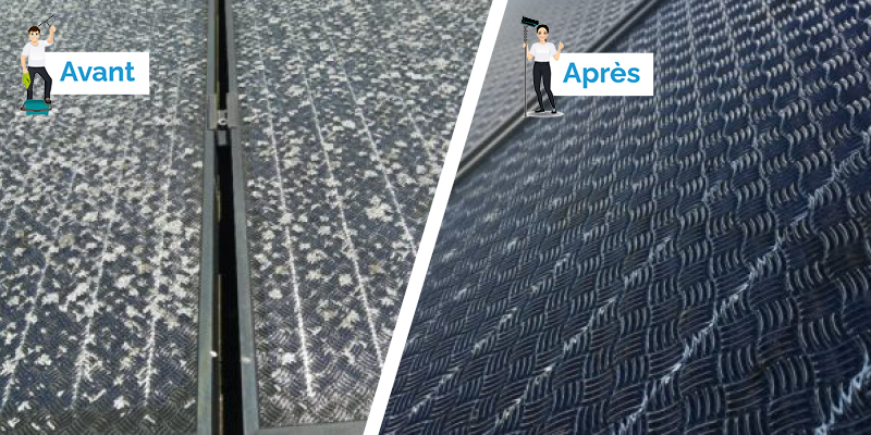 Panneaux solaires photovoltaïques avec lichens nettoyage